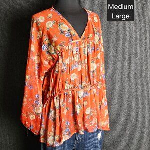 Easel Sheer Boho Top